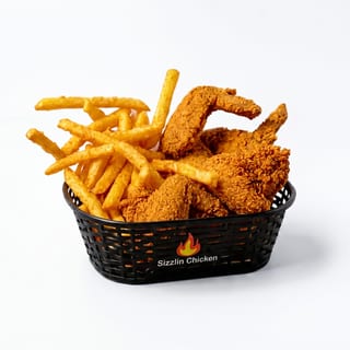 Sizzlin' Chicken Wings N Fries
