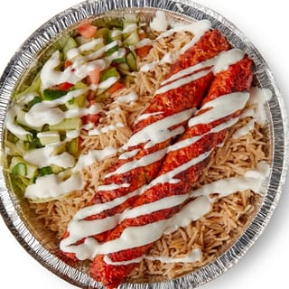 Chicken Kabob Over Rice
