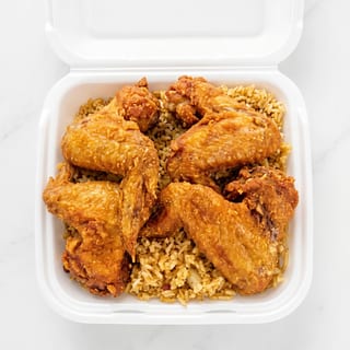 Sizzlin' Wings Over Rice