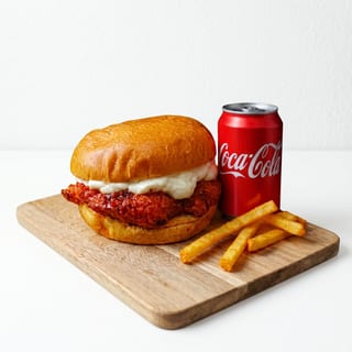 Sizzlin' Tender Sandwich with Fries & Free Soda