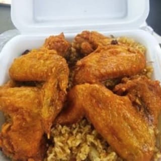 Sizzlin Wings Over Rice